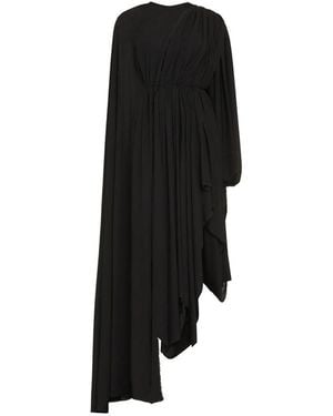 Balenciaga All In Crepe Dress - Black