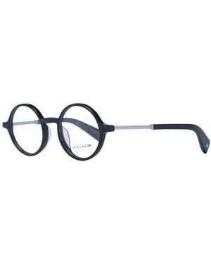 Yohji Yamamoto Black Acetate Glasses (frames) - Blue