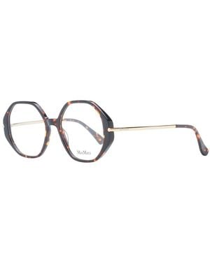 Max Mara Brown Plastic Glasses (frames) - Metallic