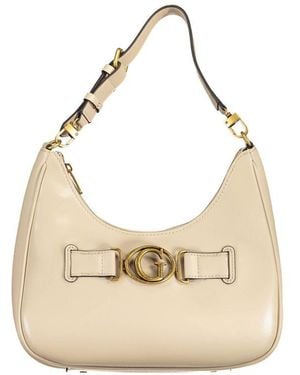 Guess Beige Polyethylene Handbag - Natural