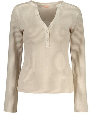 Guess Beige Polyester Sweatshirt - Natural
