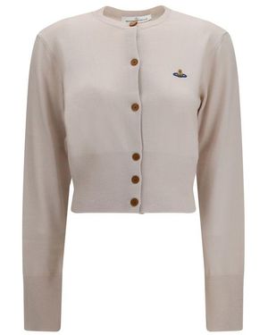 Vivienne Westwood Beige Silk Cardigan - Multicolour