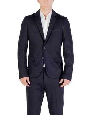 Antony Morato Blue Viscose Blazer