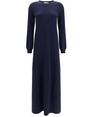 Malo Blue Cashmere Casual Dress