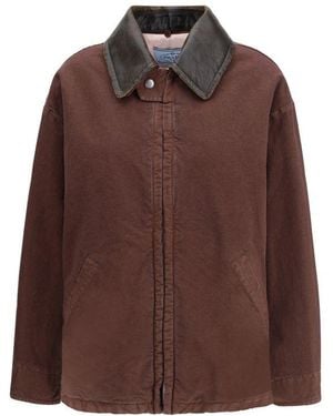 Prada Brown Cotton Coat