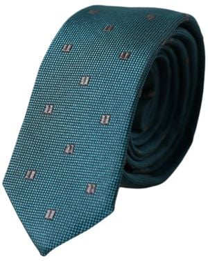 Dolce & Gabbana Silk Tie Geometric Pattern - Blue
