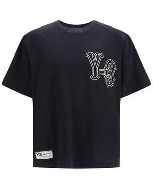 Y-3 Black Cotton Sportswear - M - Blue