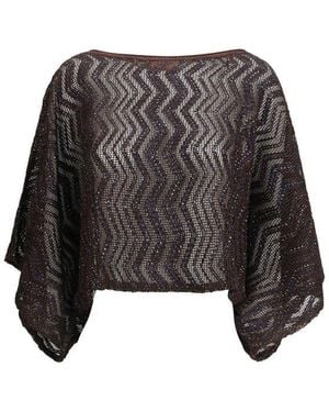 Missoni Brown Viscose Top - Black