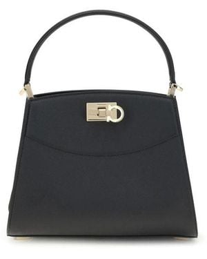 Ferragamo Studio Box Handbag - Black