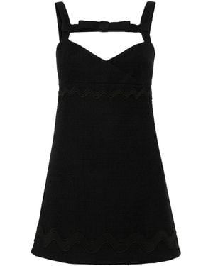 Patou Bow Mini Dress - Black