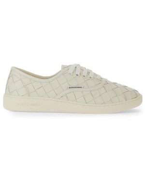 Bottega Veneta Intrecciato Leather Trainers - Black