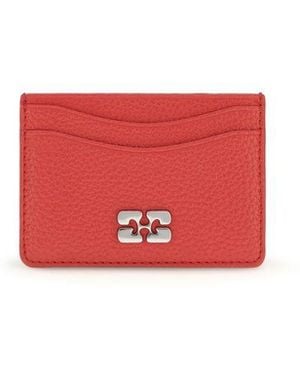 Ganni Multicolour Recycled Polyester Wallet - Red