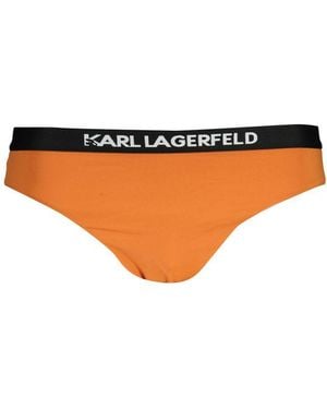 KARL LAGERFELD Arancione Poliammide Woman Swim Brief - Orange