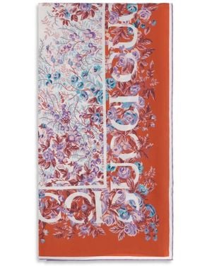 Gucci Multicolour Silk Scarf - Red