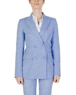 Sandro Ferrone Blue Viscose Suits & Blazer