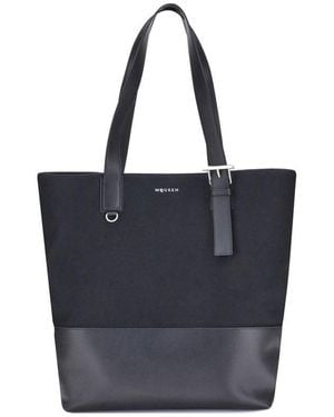 McQueen Canvas Tote Bag - Blue