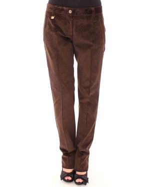 Dolce & Gabbana Brown Cotton Casual Trousers