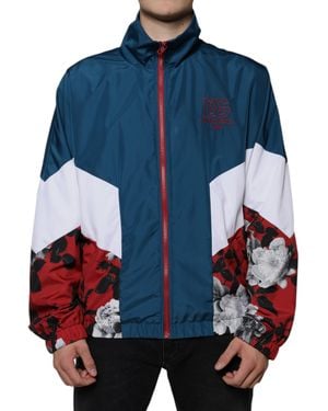 Dolce & Gabbana Polyester Full Zip Jacket Nylon Clothing - Blue