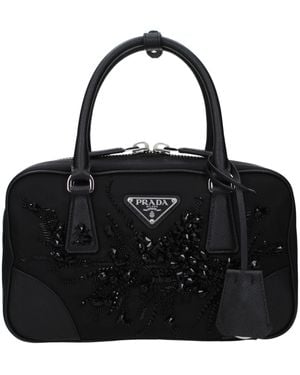 Prada Black Fabric Handbag