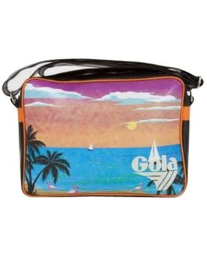 Gola Black Fabric Handbag - Blue