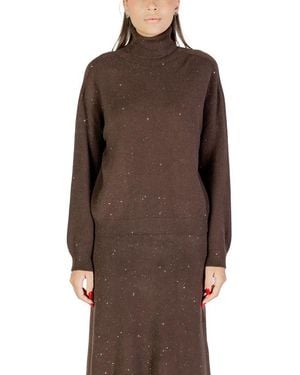 Liu Jo Brown Viscose Sweatshirt