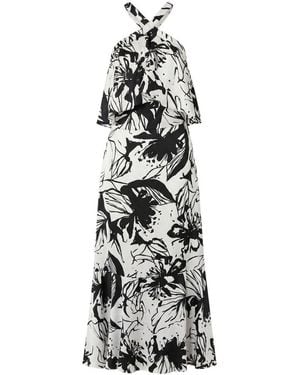 Trussardi Black Polyester Dress - White