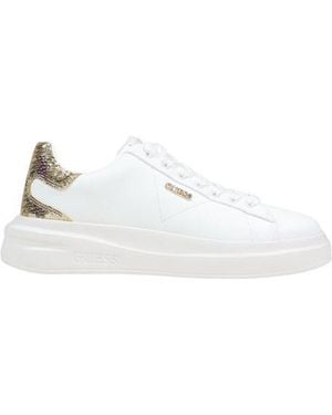 Guess White Leather Low Top Sneakers