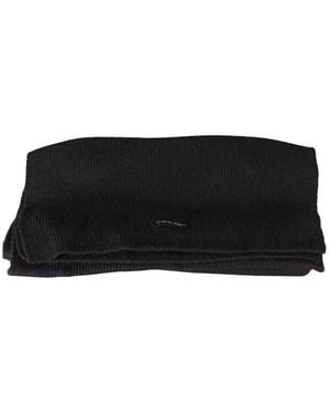 Calvin Klein Ribbed Knit Scarf Winter Accessory - Black