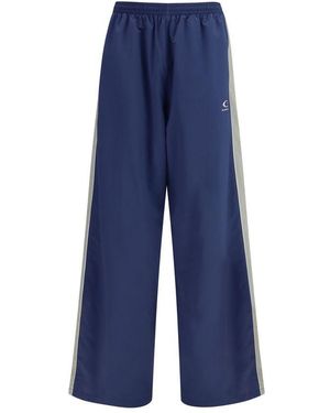 Balenciaga Blue Polyester Joggers (workout Pants)