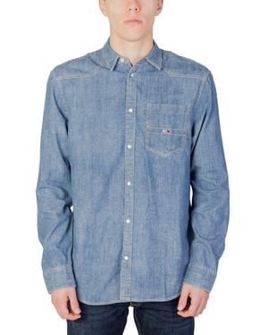 Tommy Hilfiger Blue Cotton Shirt