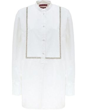 Gucci White Cotton Shirt