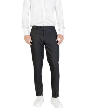 Antony Morato Black Polyester Skinny Trousers