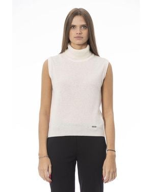 Baldinini White Wool Jumper