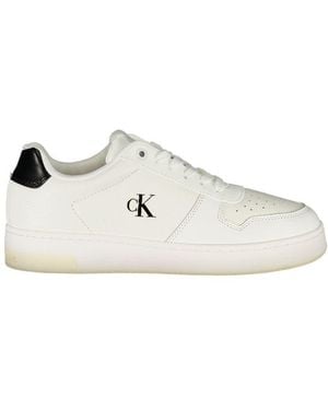 Calvin Klein Leather Trainer - White