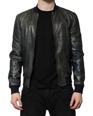 Dolce & Gabbana Leather Jackets - Black
