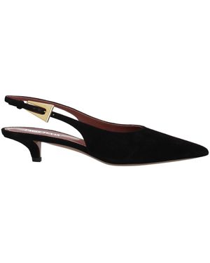 Paris Texas Black Leather Sandal