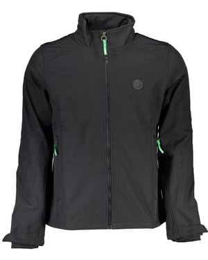 Gianmarco Venturi Black Polyester Men's Jacket