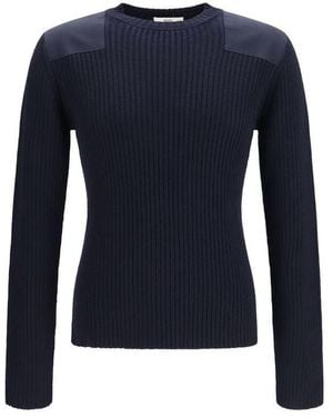 Fendi Blue Wool Oves Aries Sweatshirt