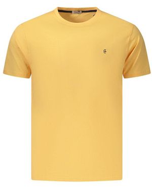 COVERI MOVING Orange Cotton Mens T - Yellow