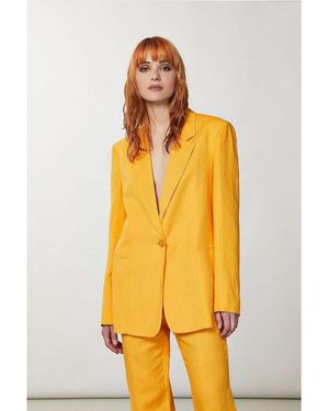 Patrizia Pepe Viscose Blazer - Yellow
