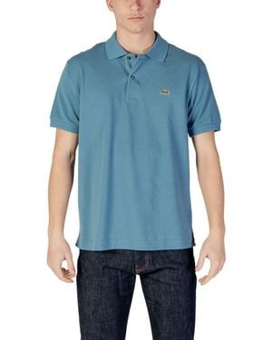 Lacoste Blue Cotton Polo Shirt
