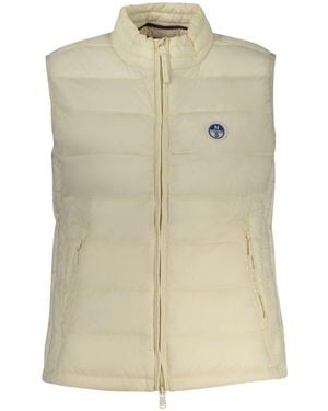 North Sails Bianco Polyester Woman Vest - Natural