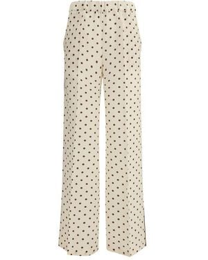 P.A.R.O.S.H. P. A.R. O.S. H. Silk Casual Pants - Natural