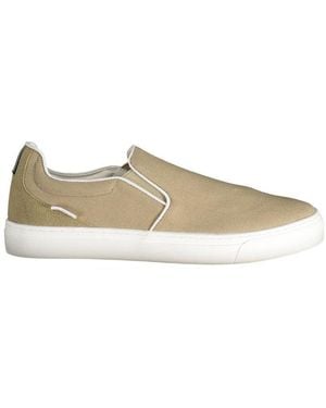 Gas Beige Polyester Men Sneaker - Multicolor