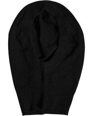 Dolce & Gabbana Cashmere Knitted Ski Mask Balaclava Hat - Black
