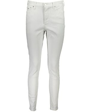 Tommy Hilfiger White Cotton Jeans - Gray