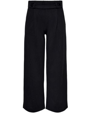 Jacqueline De Yong Black Polyester Casual Pants - Blue
