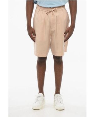 Armani Emporio Drawstringed Palm Shorts - Natural
