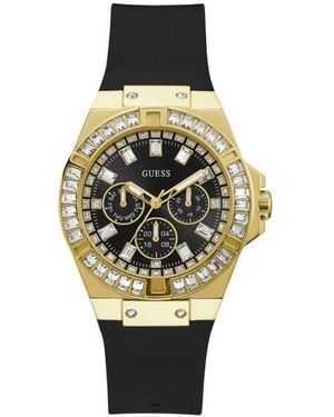 Guess Black Silicone Watch - Multicolour