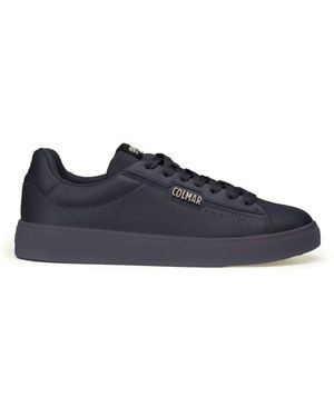 Colmar Blue Leather Low Top Sneakers